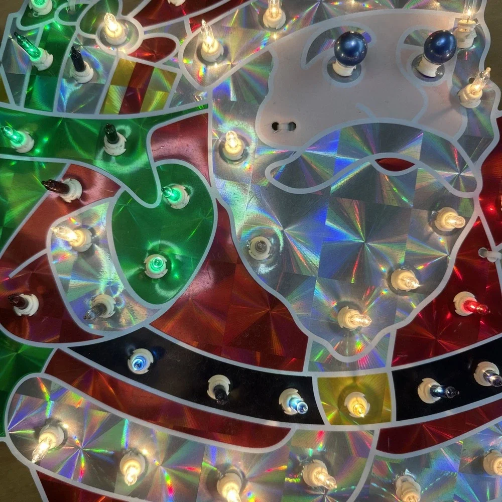 VTG Noma Christmas Expressions 70 Light Holographic Waving‎ Santa 19
